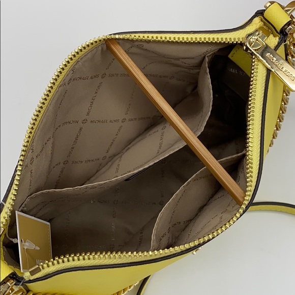 MICHAEL KORS MEDIUM ZIP POUCHETTE SUNSHINE - Picture 9 of 14